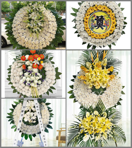 山西晋中榆社县北寨乡东湾村花圈速递